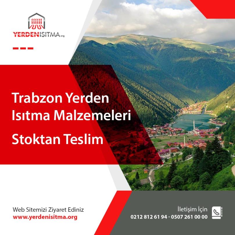 Trabzon Yerden Isıtma Malzemeleri